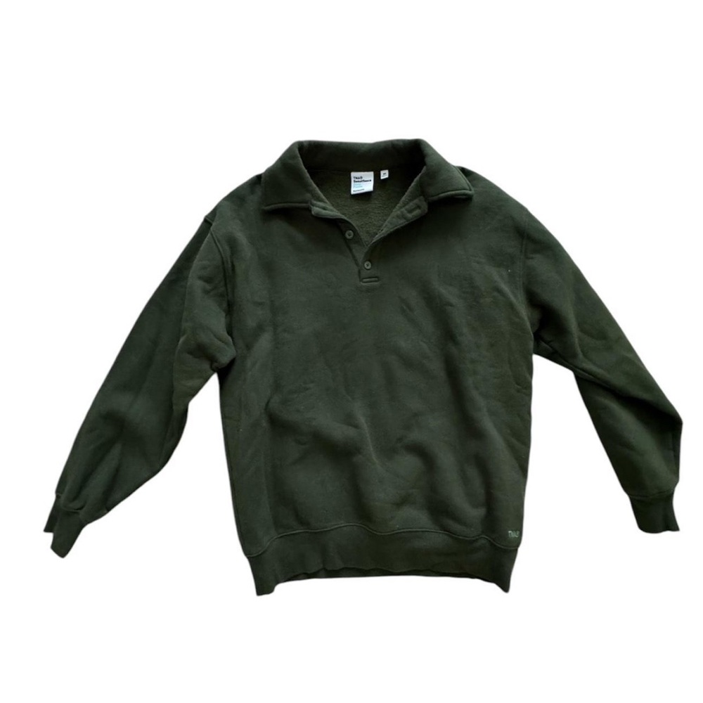 Aritzia Dark Green Pullover Sweatshirt